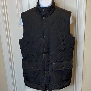 Tommy Hilfiger Blue Quilted Puffer Dress Vest Sleeveless Size M